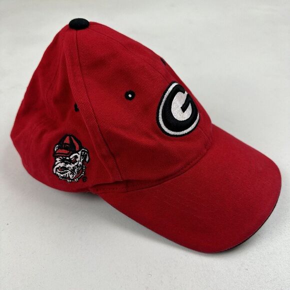 HMI Headwear University of Georgia Bulldogs Red Baseball Hat Cap OS Hook & Loop - Picture 5 of 11